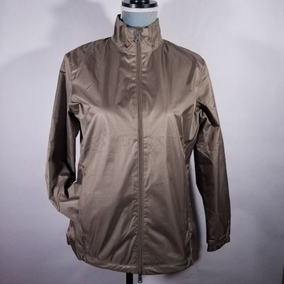 Greg Norman Brown Zip-up Rain Lightweight Jacket - Picture 2 of 8